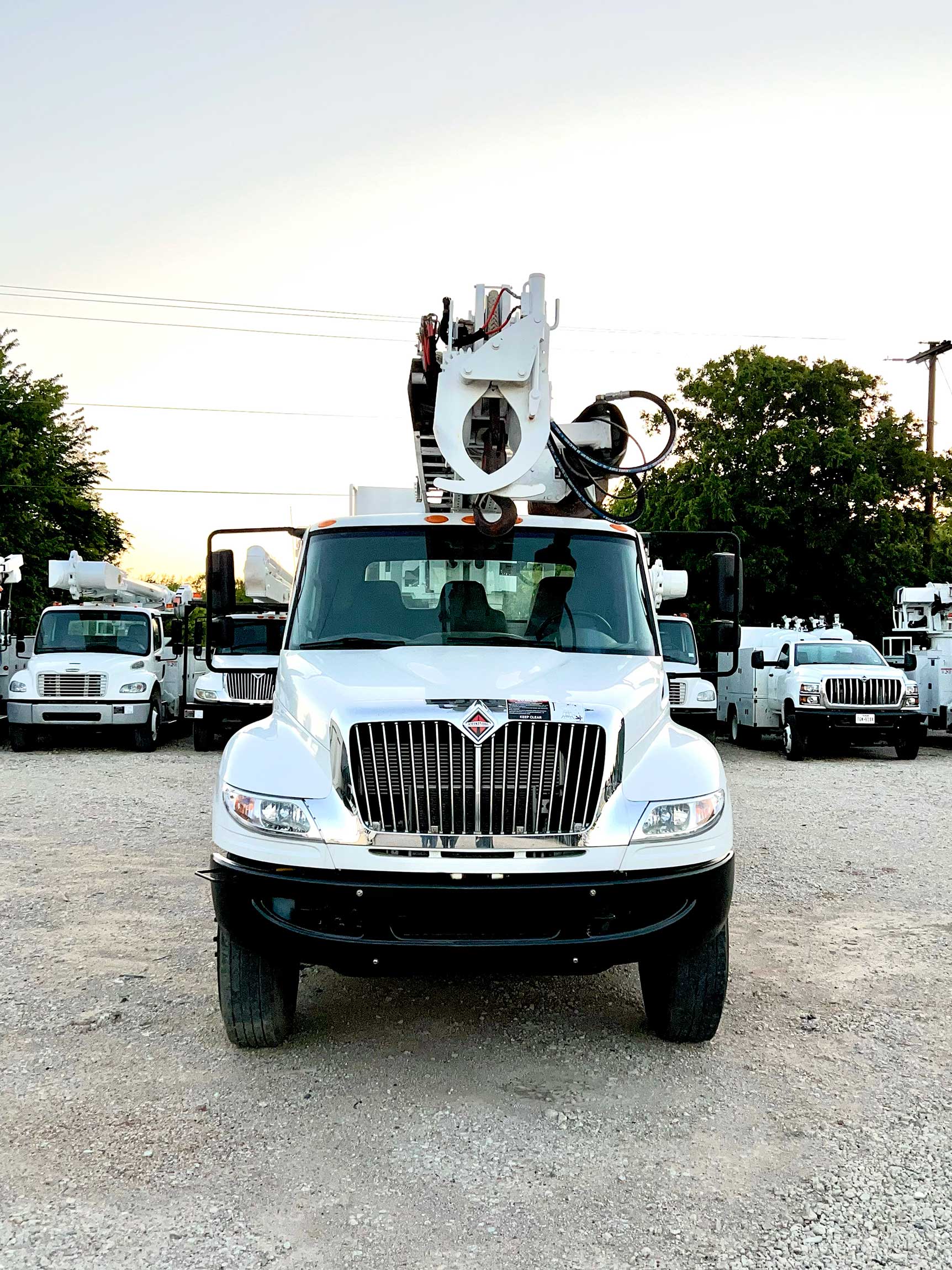 2017 International 4300 4x2, with Altec DC47-TR Digger Derrick, 55K Miles. $99,500.00