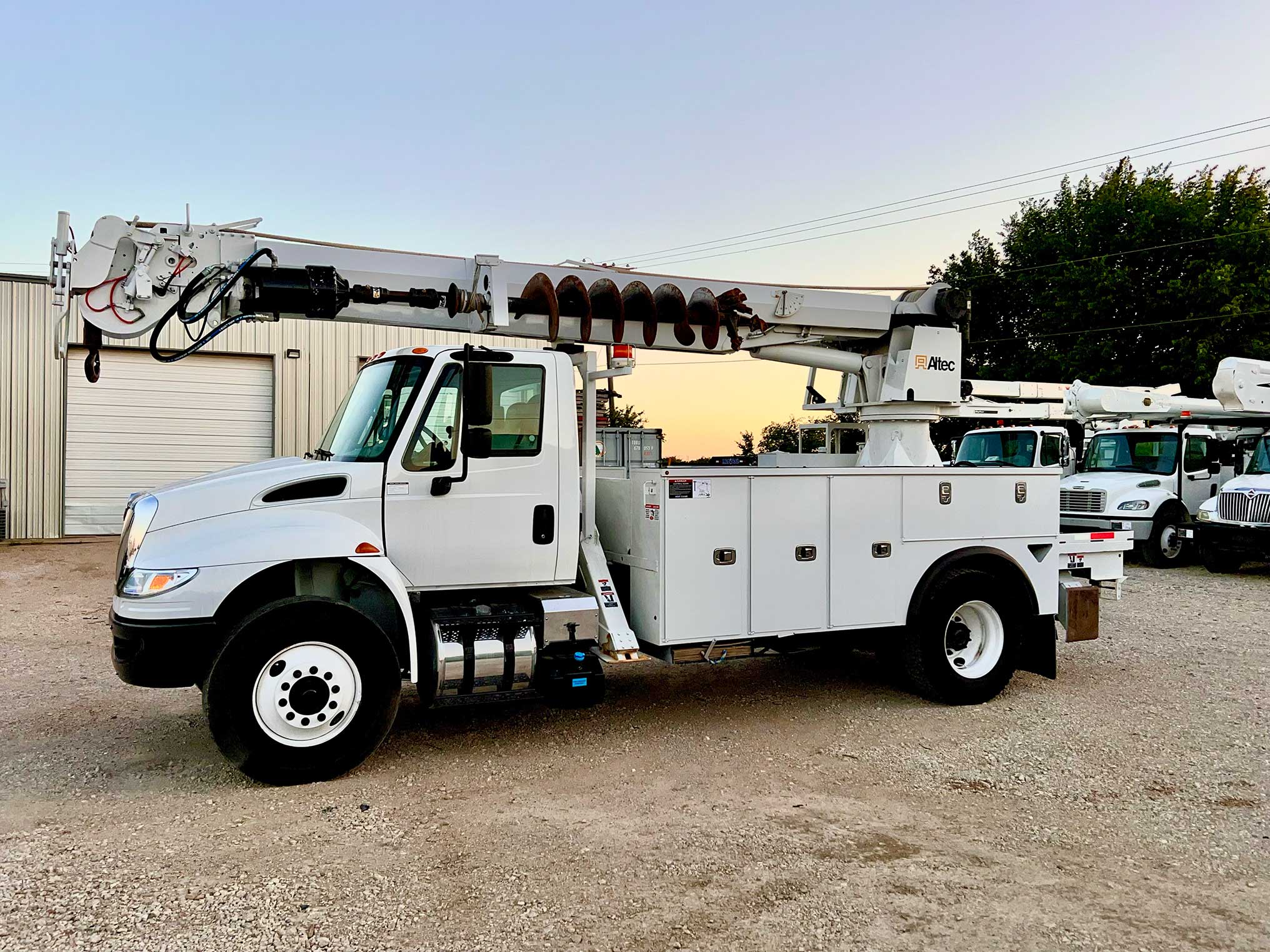 2017 International 4300 4x2, with Altec DC47-TR Digger Derrick, 55K Miles. $99,500.00